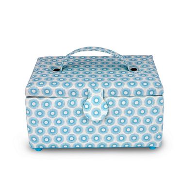 Dritz Sewing Basket – Blue Top Handle — product image