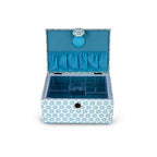 Dritz Sewing Basket – Blue Top Handle — product view 3