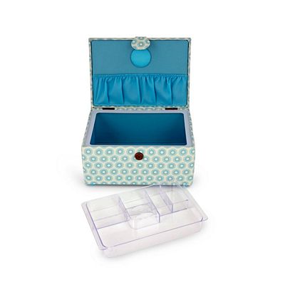 Dritz Sewing Basket – Blue Top Handle — product view 4