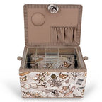 Dritz Sewing Basket & Accessory Case – Taupe Sewing Print — product view 5