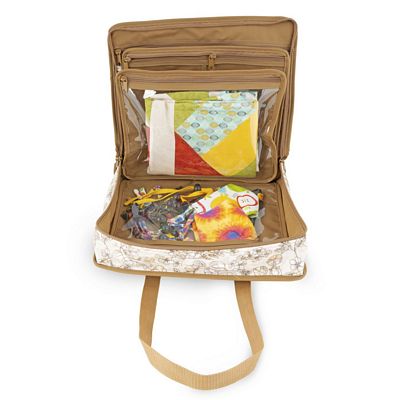 Dritz Project Organizer Bag – Tan Floral — product view 4