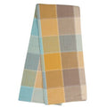 Bold Check Tea Towels with Stitched Outlines — package of 6