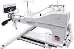Eclipse VARSITY 26 long arm quilting machine on its quilting frame