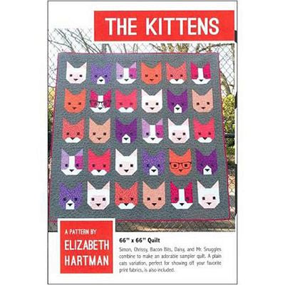 Elizabeth Hartman The Kittens Quilt Pattern EH019 printed pattern front cover