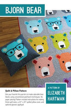 Elizabeth Hartman Bjorn Bear Quilt Pattern EH028 printed pattern front cover
