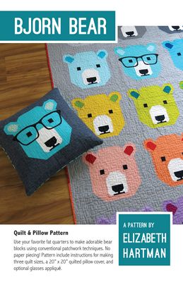 Elizabeth Hartman Bjorn Bear Quilt Pattern EH028 printed pattern front cover