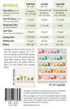 Greenhouse EH037 quilt sizes and fabric requirements