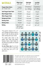 Penguin Party EH041 quilt sizes and fabric requirements
