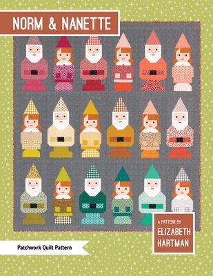 Elizabeth Hartman Norm & Nanette Quilt Pattern EH046 printed pattern front cover
