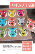 Elizabeth Hartman Antonia Tiger Quilt Pattern EH053 printed pattern front cover