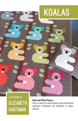 Elizabeth Hartman Koalas Quilt Pattern EH054 printed pattern front cover