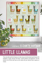 Elizabeth Hartman Little Llamas Quilt Pattern EH062 printed pattern front cover