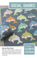 Elizabeth Hartman Social Sharks Quilt Pattern EH063 printed pattern front cover