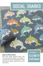 Elizabeth Hartman Social Sharks Quilt Pattern EH063 printed pattern front cover