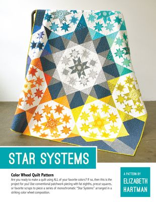 Elizabeth Hartman Star Systems Quilt Pattern EH067 printed pattern front cover
