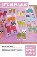 Elizabeth Hartman Cats in Pajamas Quilt Pattern EH074 printed pattern front cover