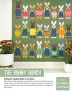 Elizabeth Hartman The Bunny Bunch Quilt Pattern EH075 printed pattern front cover