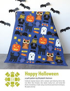 Elizabeth Hartman Happy Halloween Quilt Pattern EH077 printed pattern front cover