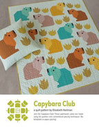 Elizabeth Hartman Capybara Club Quilt Pattern EH084 printed pattern front cover