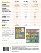 Snuggly Sloths EH085 quilt sizes and fabric requirements