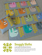 Elizabeth Hartman Snuggly Sloths Quilt Pattern EH085 printed pattern front cover