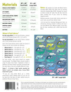 Whale Watching EH087 quilt sizes and fabric requirements