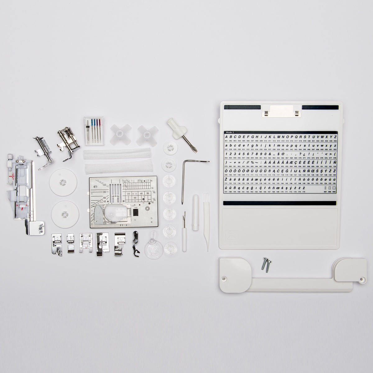 Included accessories for the Elna Elnita EF72