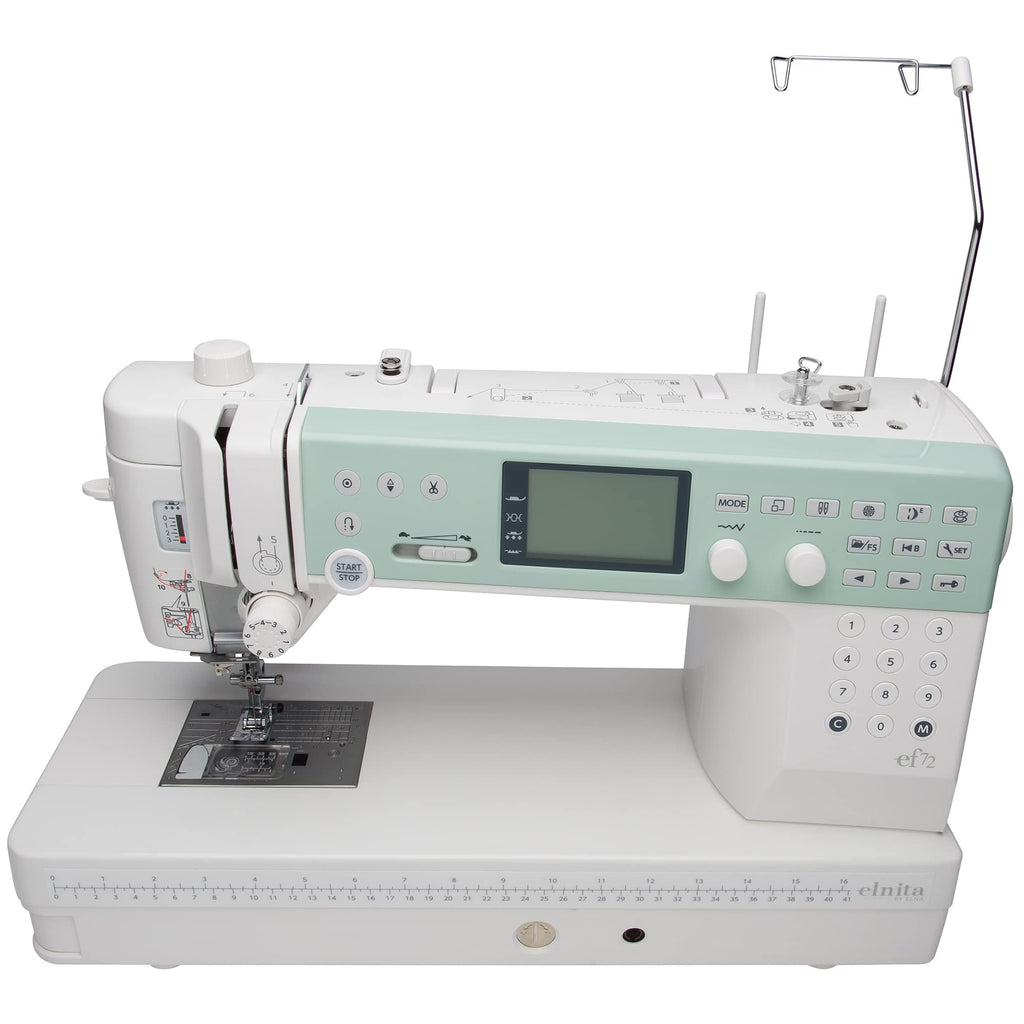 Elna Elnita EF72 computerized sewing and quilting machine top view