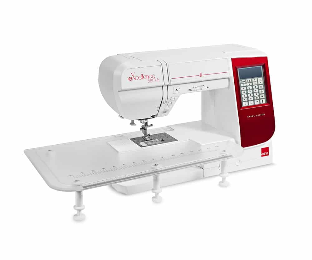 Elna eXcellence 580 PLUS with extra-wide extension table