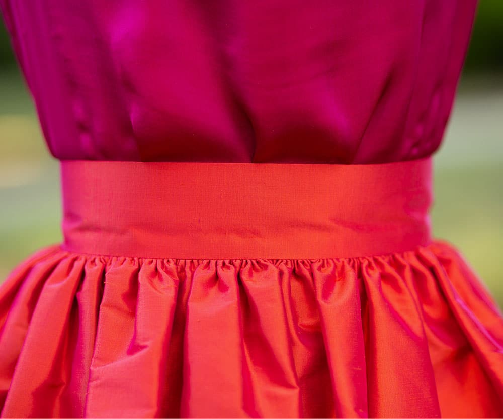 Garment sewn with the Elna eXcellence 580 PLUS