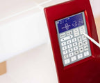 Elna eXcellence 710 LCD screen and control panel