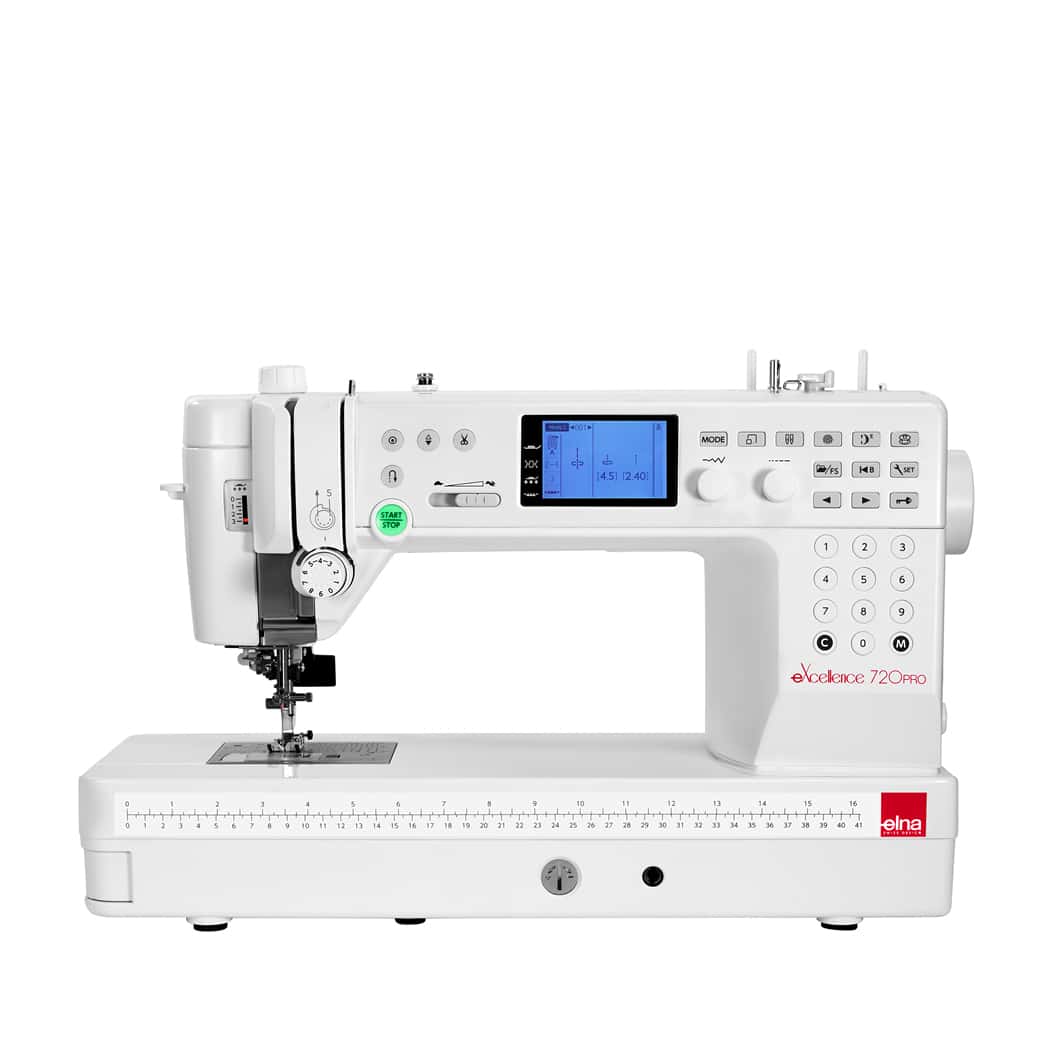 Elna eXcellence 720 Pro sewing and quilting machine