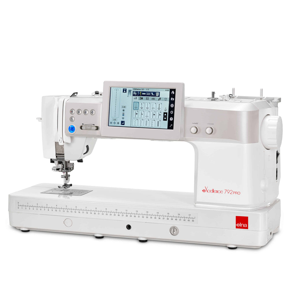 Elna eXcellence 792PRO touchscreen and controls