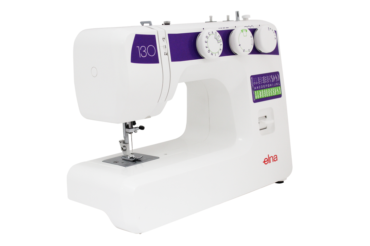 Elna eXplore 130 mechanical sewing machine left angle