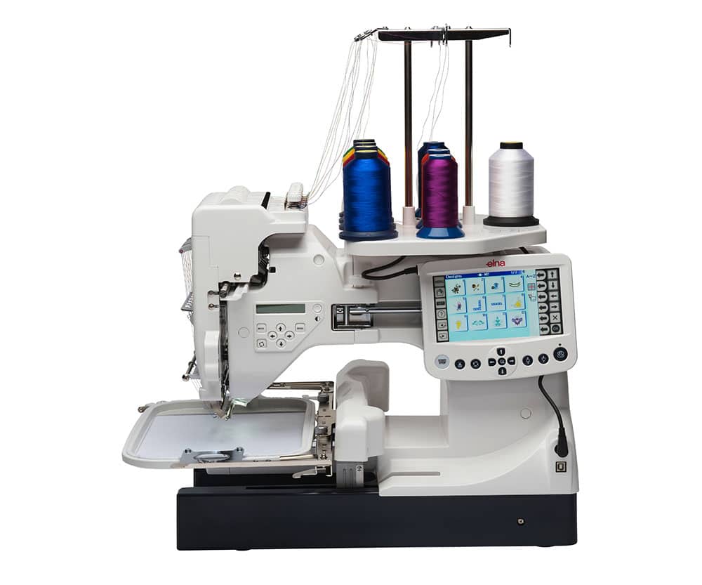 Elna eXpressive 970 multi-needle embroidery workspace