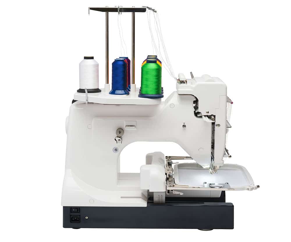 Elna eXpressive 970 embroidery controls and hoop