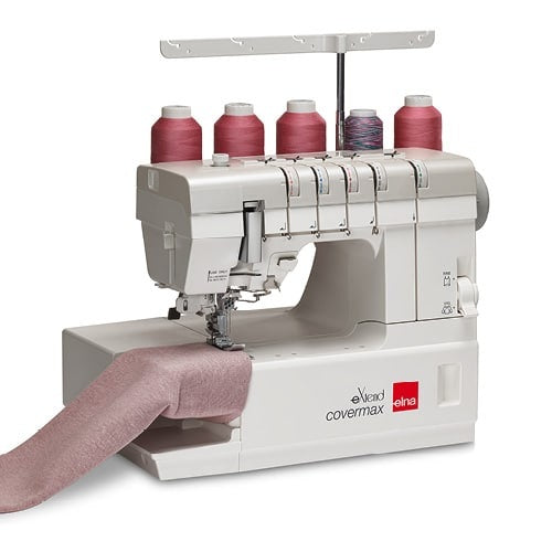 Elna eXtend Covermax coverstitch machine sewing fabric