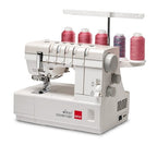 Elna eXtend Covermax coverstitch machine threaded front angle