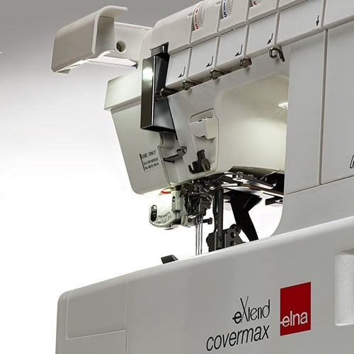 Elna eXtend Covermax open looper and threading area