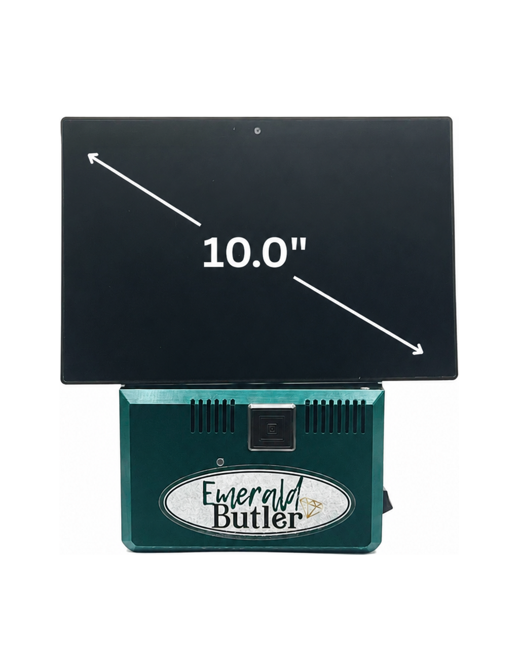 Green Butler Emerald quilting robot with 10-inch display dimensions