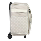 Everything Mary Collapsible Rolling Scrapbook Tote — Tan Dot — view 3