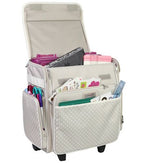 Everything Mary Collapsible Rolling Scrapbook Tote — Tan Dot — view 5