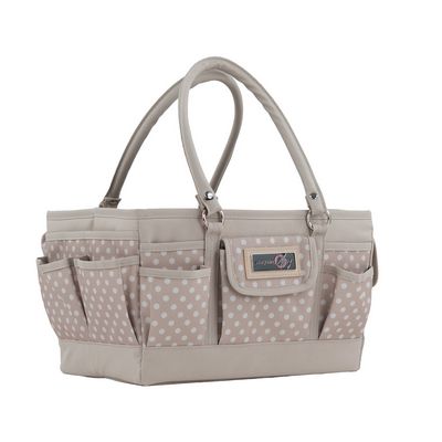 Everything Mary Deluxe Store & Tote Organizer — Tan Dot