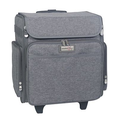Everything Mary Collapsible Rolling Scrapbook Tote — Heather