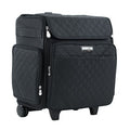 Everything Mary Collapsible Rolling Scrapbook Tote — Black Quilted