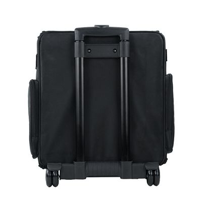 Everything Mary Collapsible Rolling Scrapbook Tote — Black Quilted — view 6