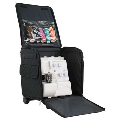 Everything Mary Collapsible Rolling Serger Case — Black — view 3
