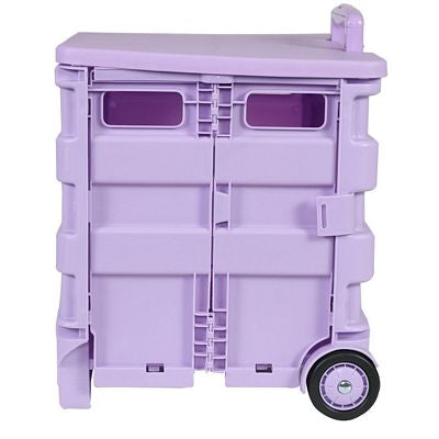 Everything Mary Collapsible Plastic Rolling Craft Cart — Purple — view 4