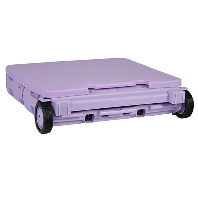 Everything Mary Collapsible Plastic Rolling Craft Cart — Purple — view 5