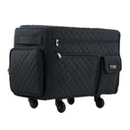 Everything Mary XL Flat-Top Rolling Storage Case — Black Quilted